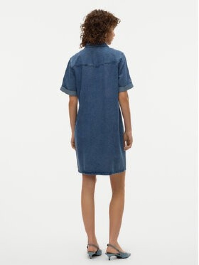 Vero Moda Sukienka jeansowa Jennie 10309665 Niebieski Regular Fit