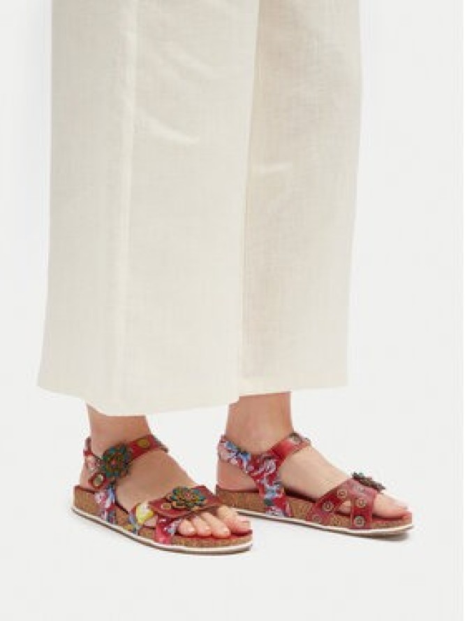 Laura Vita Sandały Brcyano 12 Czerwony