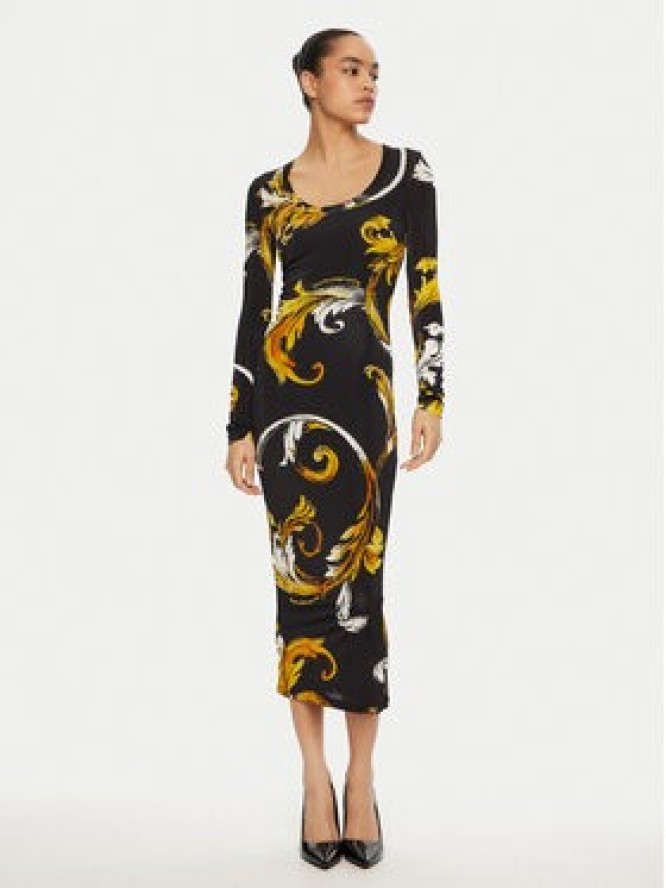 Versace Jeans Couture Sukienka codzienna 78HAO920 JS471 Czarny Regular Fit