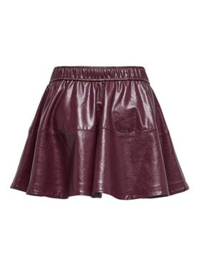 ONLY Spódnica z imitacji skóry Jacky 15355512 Fioletowy Regular Fit