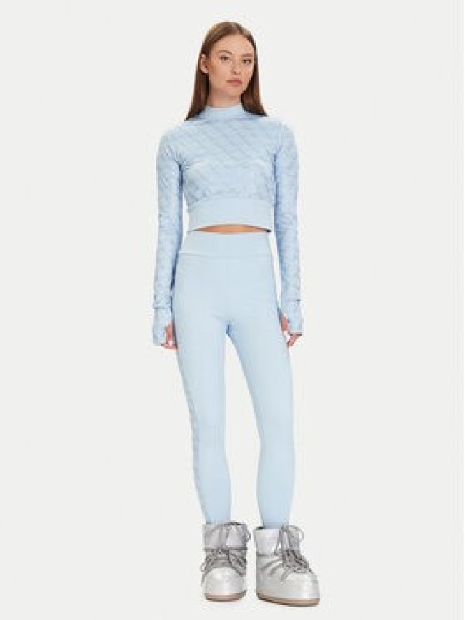 Guess Legginsy W5BB72 K7182 Błękitny Slim Fit