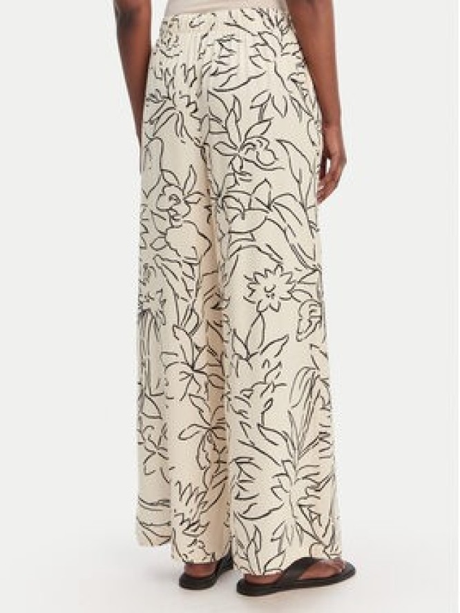 Seafolly Spodnie materiałowe Hothouse Flowers 55631-PA Beżowy Wide Leg