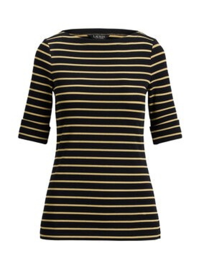 LAUREN RALPH LAUREN Bluzka 200980044002 Czarny Slim Fit