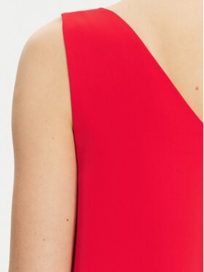 Pieces Top Franan 17146424 Czerwony Regular Fit