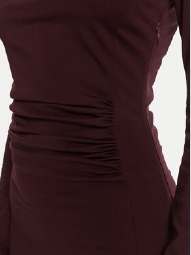 KAOS Sukienka koktajlowa Abiti RI1MA002 4005 Bordowy Slim Fit