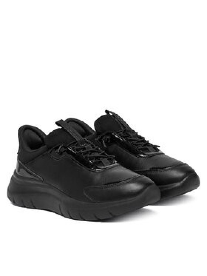 Geox Sneakersy D Plummery Plus D680JA 5402 C9999 Czarny