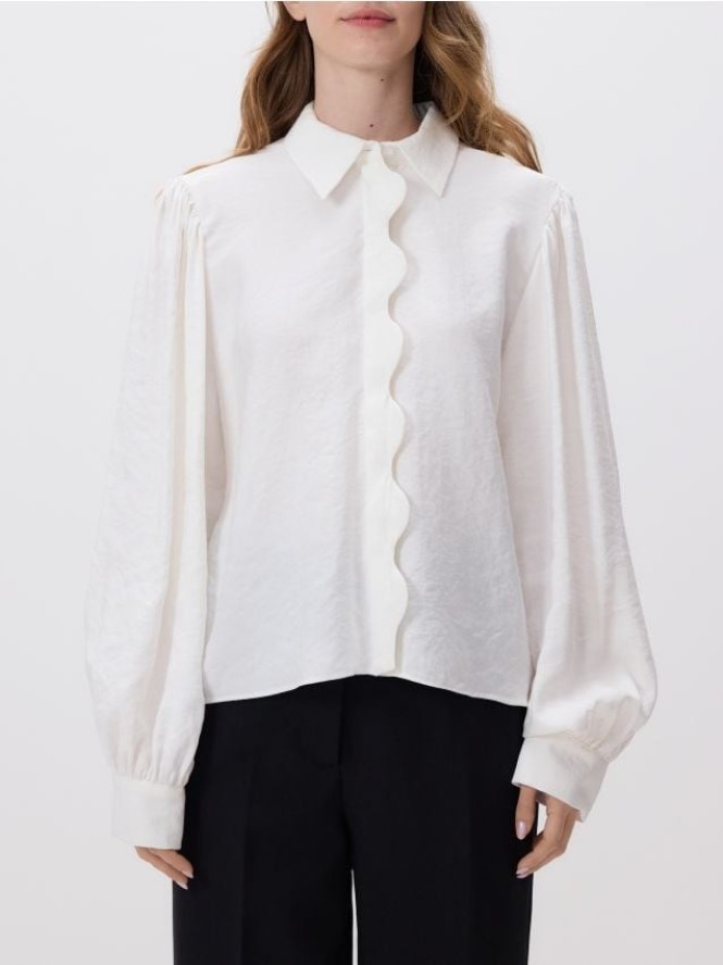 Koszula z modalem - złamana biel