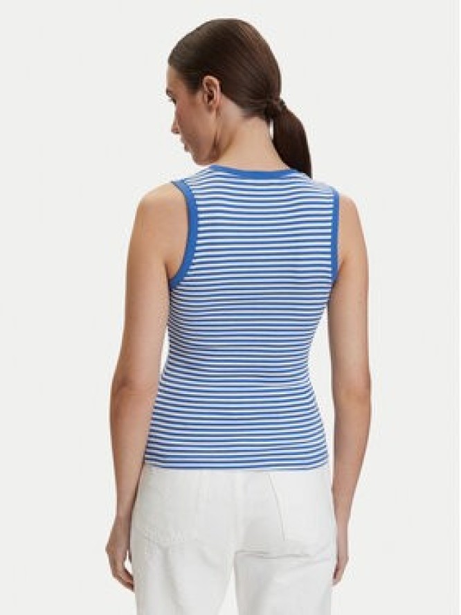 Tommy Jeans Top DW0DW20673 Niebieski Slim Fit