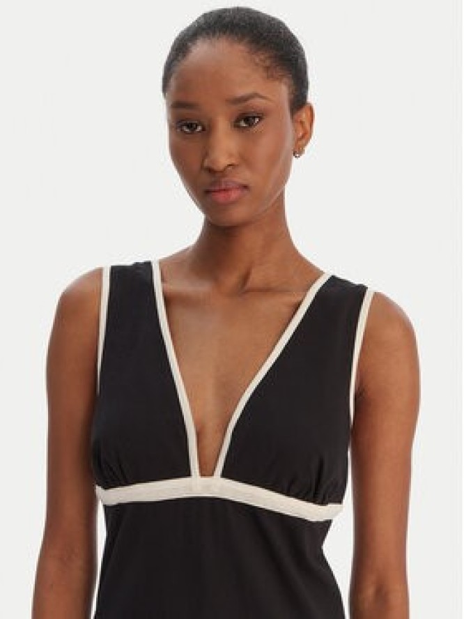 Seafolly Sukienka letnia Beach Bound 55590-DR Czarny Slim Fit