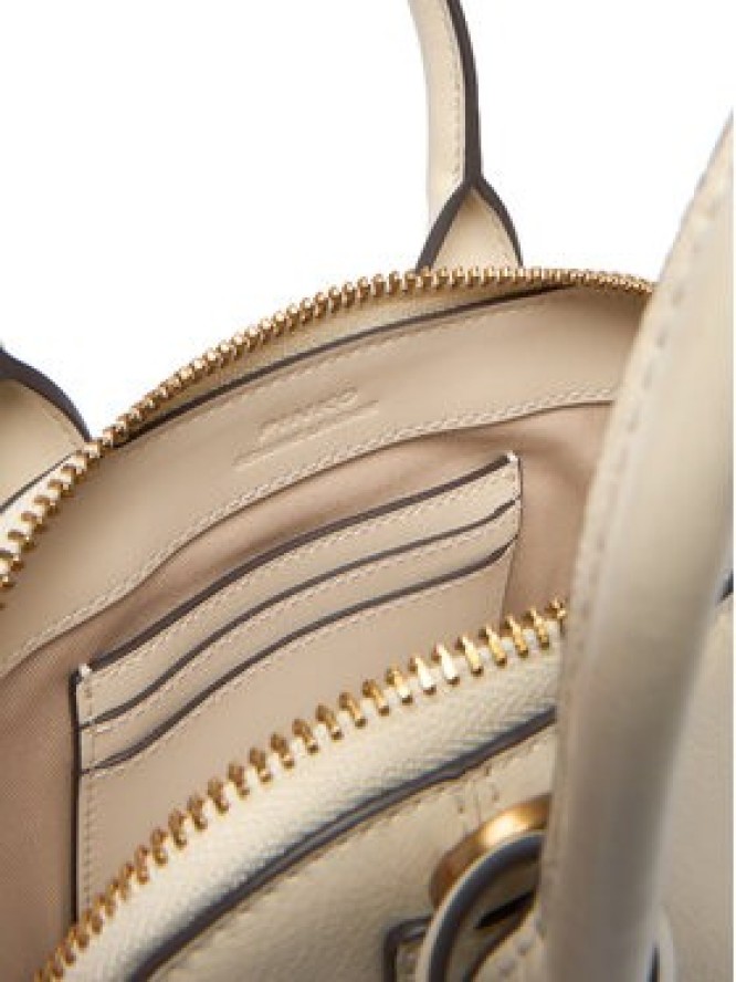 PINKO Torebka Bowling Bag Zip Mini AI 25-26 PLTT 105333 A0QO Écru