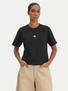 adidas T-Shirt Essentials Small Logo JC5943 Czarny Regular Fit