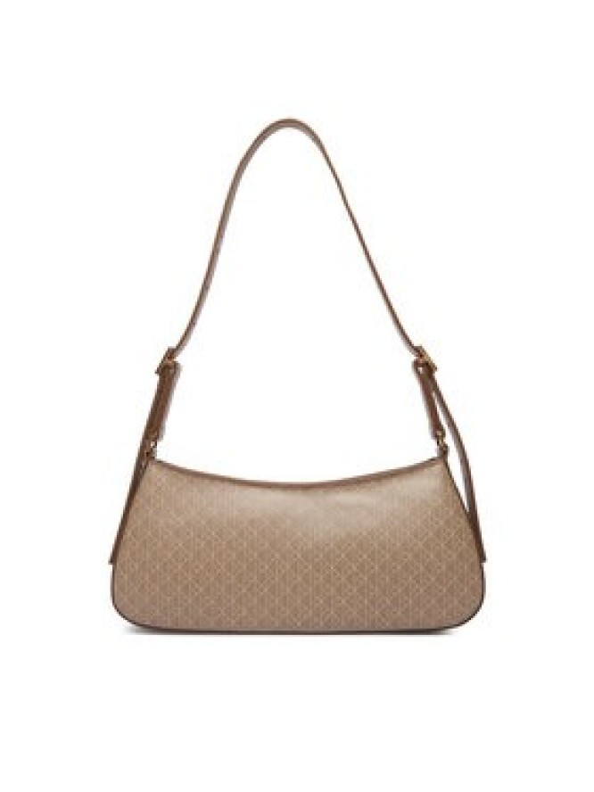 Calvin Klein Torebka Emblem Aop Small Shoulder Bag LV04F3324G Beżowy