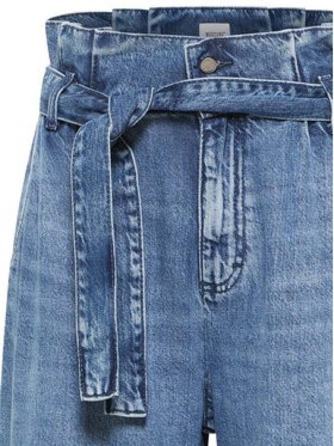 Mustang Szorty jeansowe Jericho 1016559 Niebieski Loose Fit