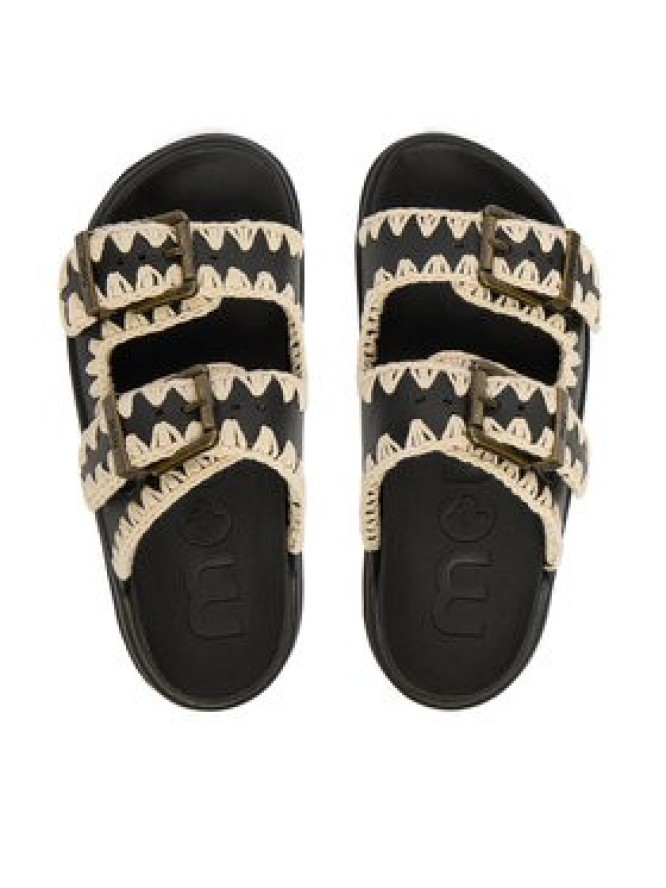 Mou Klapki MU.SW661001N Czarny