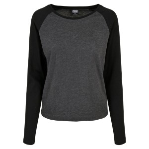 Damska koszulka z długim rękawem Urban Classics contrast raglan