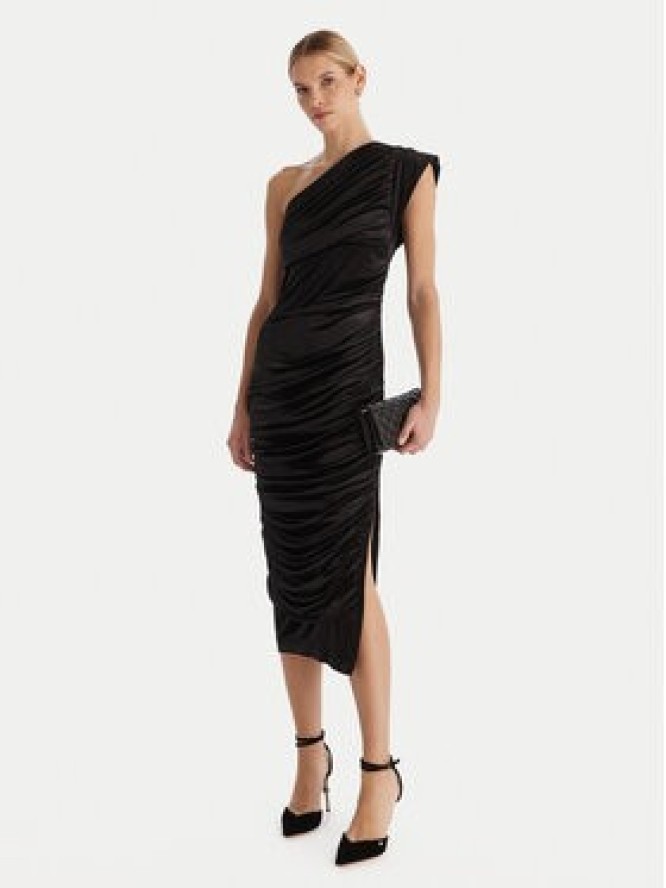 Babylon Sukienka koktajlowa MF0219 Czarny Slim Fit