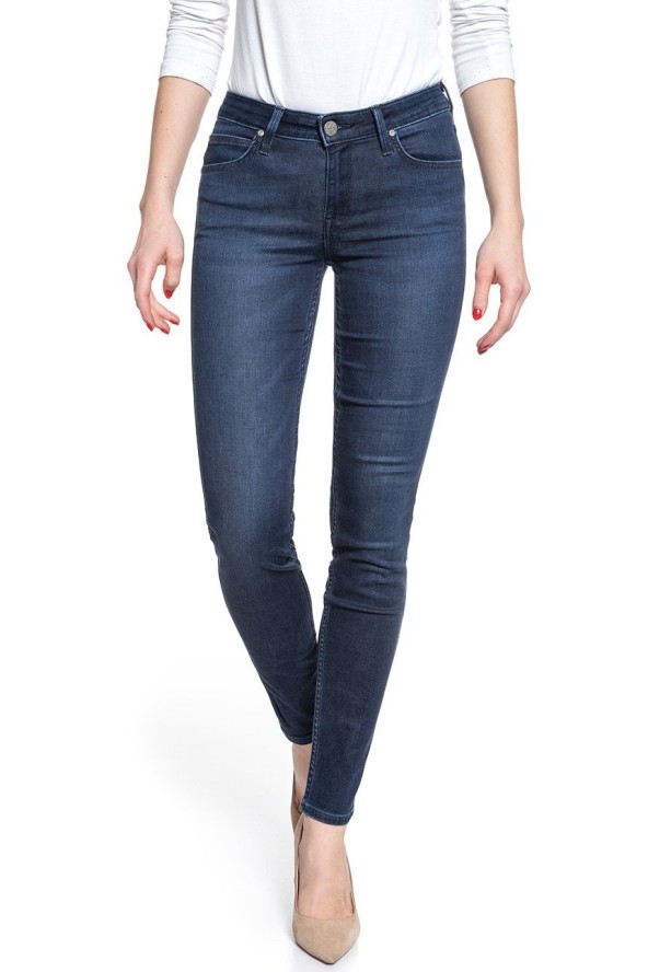 SPODNIE DAMSKIE LEE SCARLETT POLISHED INDIGO L526RKKD 112111857