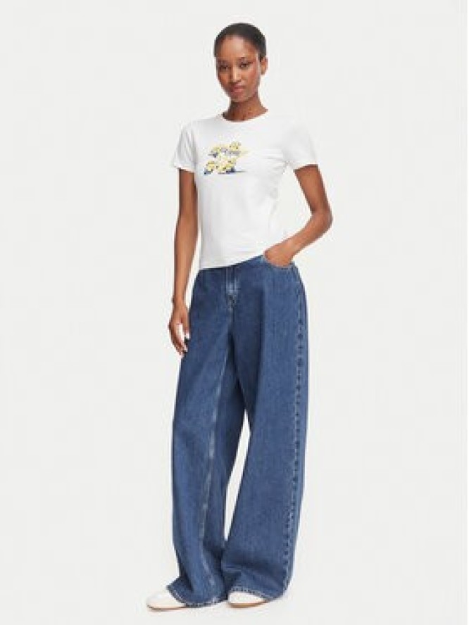 Guess Jeans T-Shirt W6YI62 K6415 Biały Regular Fit