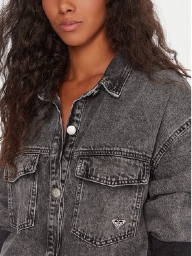 Roxy Sukienka jeansowa Tidal Moon ERJDD03009 Szary Relaxed Fit