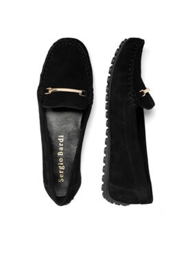 Sergio Bardi Mokasyny EST-B1024-01SB Czarny