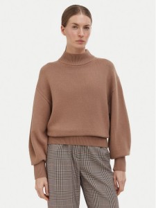 HUGO Sweter Sorellenio 50569389 Brązowy jasny Relaxed Fit