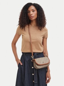 Tommy Hilfiger Torebka Th Monoplay Saddle Bag AW0AW19172 Beżowy jasny