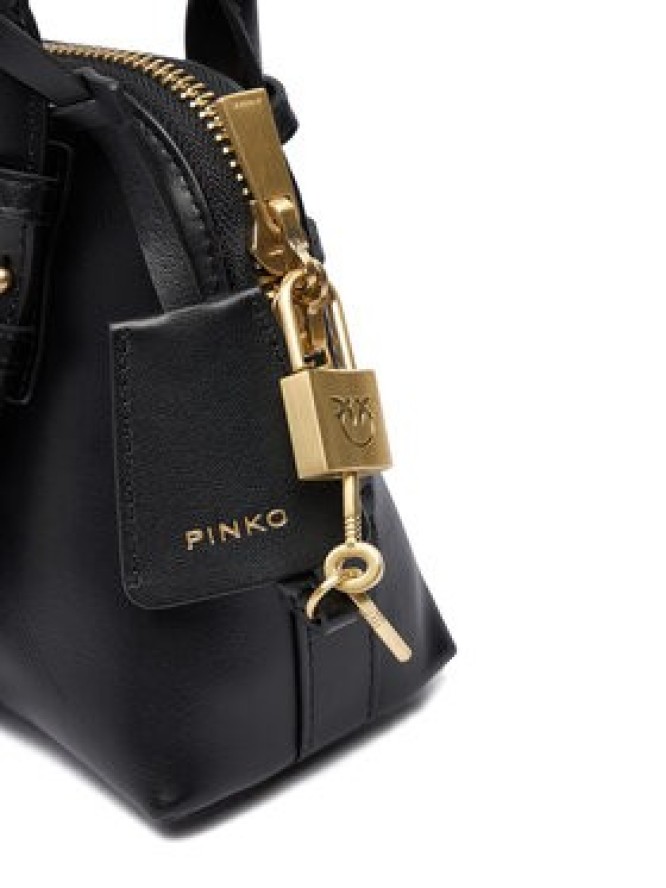 PINKO Torebka Bowling Bag Zip Mini AI 25-26 PLTT 105333 A0QO Czarny