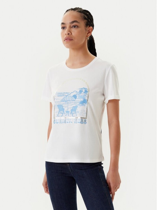 Morgan T-Shirt 251-DVIBES Biały Regular Fit