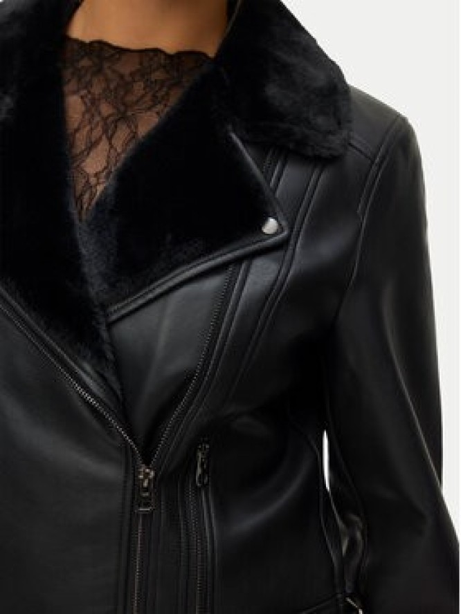 Vero Moda Kurtka z imitacji skóry Hailey 10250405 Czarny Regular Fit