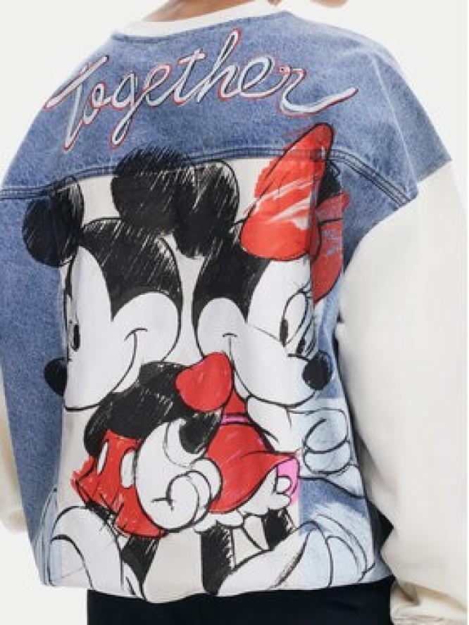 Desigual Bluza Mickey Mouse 25SWSK39 Écru Regular Fit