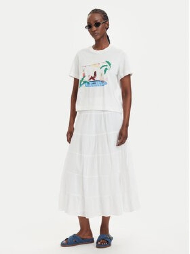 Vero Moda T-Shirt Emily 10344804 Biały Regular Fit