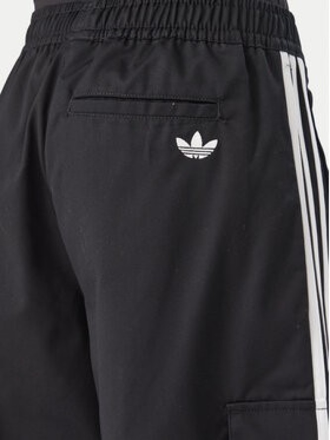adidas Spodnie dresowe Firebird Adilenium Twill 3S Cargo Trousers KQ6428 Czarny Relaxed Fit