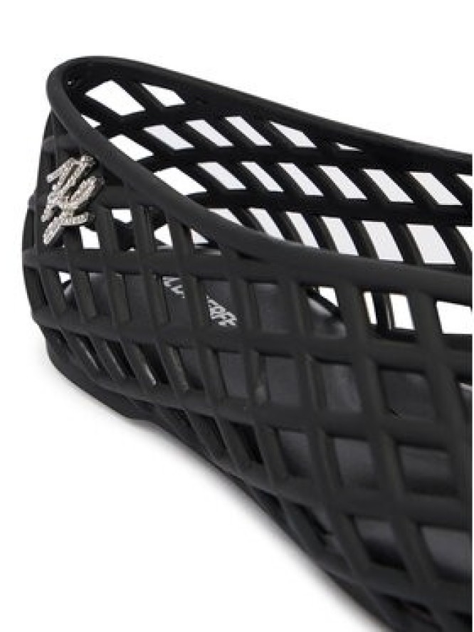 KARL LAGERFELD Baleriny Jelly Ballet KL80036 Czarny