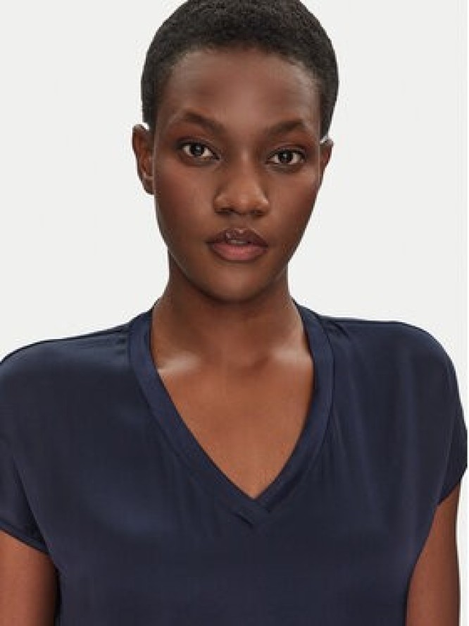 ViCOLO Bluzka TD0009 Granatowy Relaxed Fit