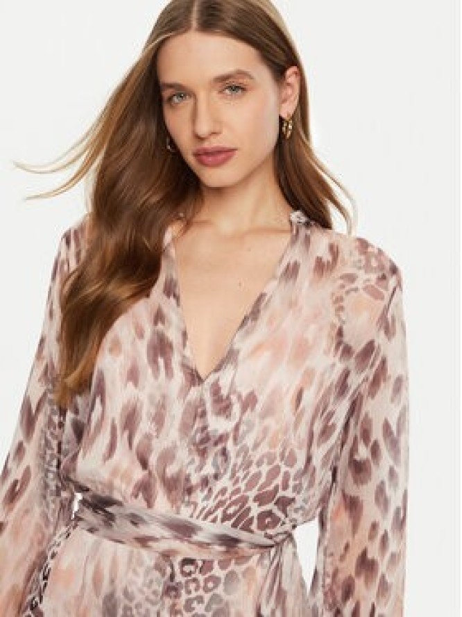 Guess Sukienka koszulowa W5RK35 WDW82 Różowy Regular Fit