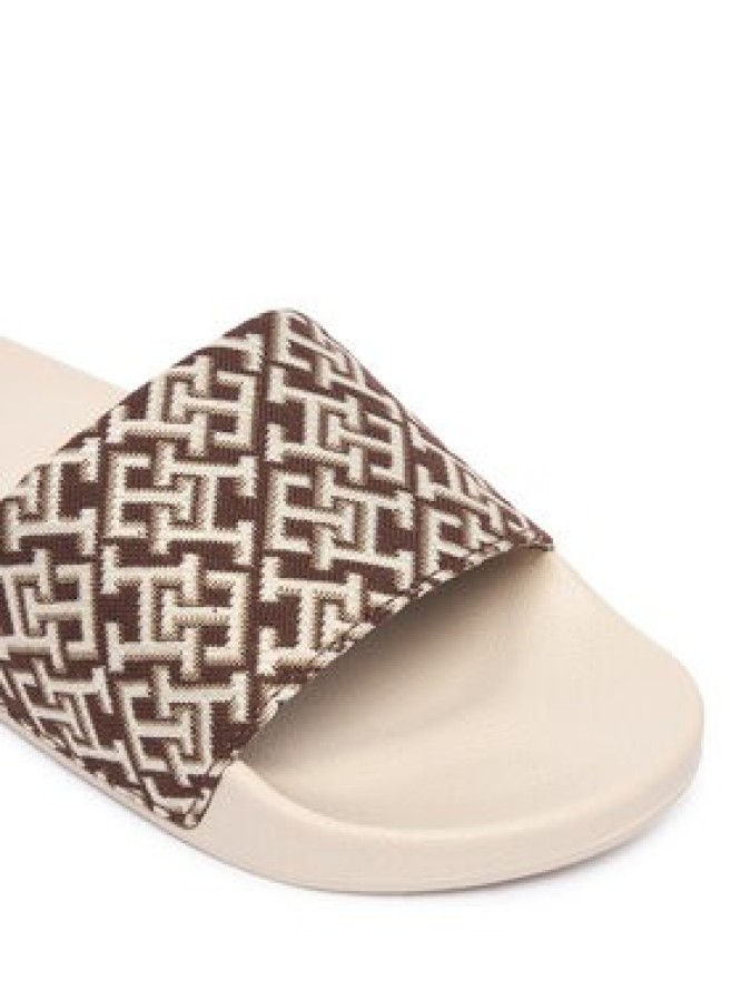 Tommy Hilfiger Klapki Monogram Pool Slide FW0FW09423 Brązowy