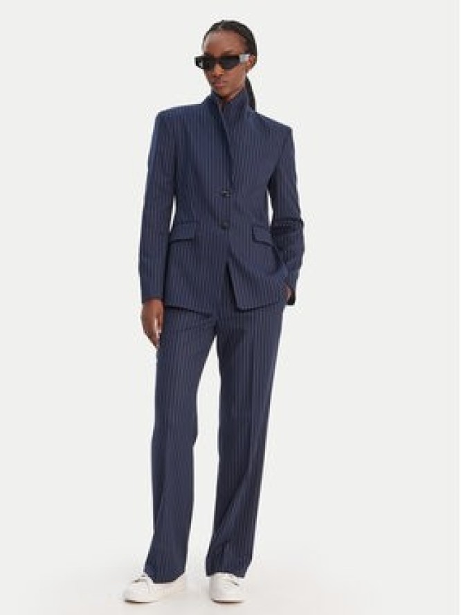 HUGO Spodnie materiałowe Hilando 50554458 Granatowy Slim Fit