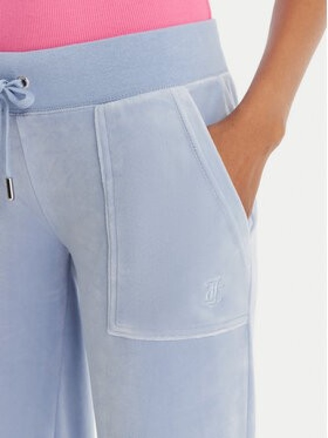 Juicy Couture Spodnie dresowe Layla JCSEBJ001 Błękitny Flared Leg