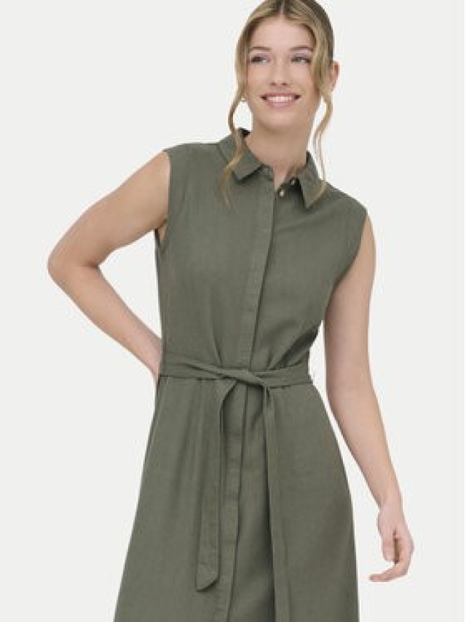 ONLY Sukienka koszulowa Goa 15363697 Beżowy Regular Fit