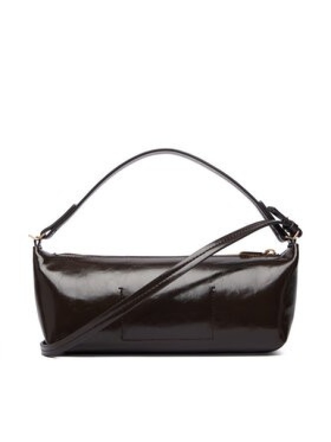 Calvin Klein Torebka Foil Logo Glossy Conv Bag LV04F3738G Brązowy