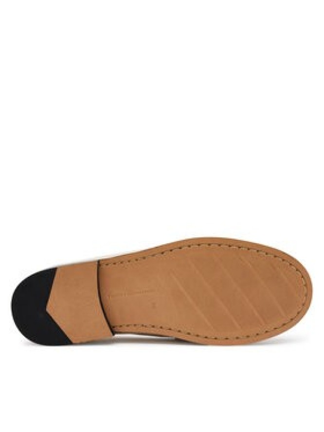 Tommy Hilfiger Półbuty Soft Leather Horsebit Loafer FW0FW08414 Écru