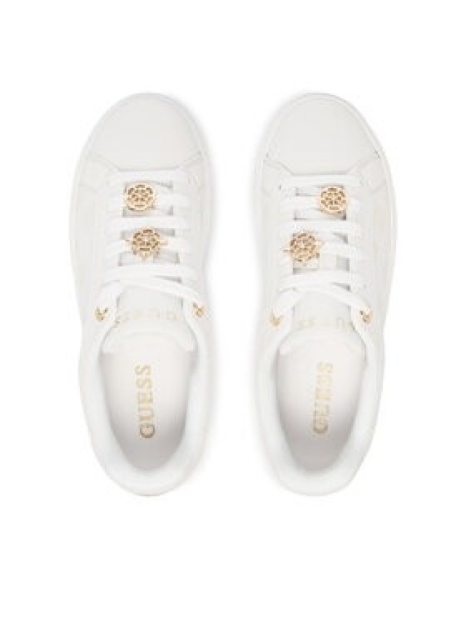 Guess Sneakersy FLFDUE ELE12 Biały