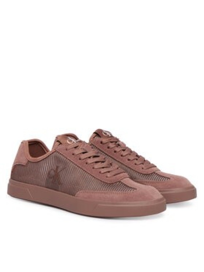 Calvin Klein Sneakersy Low Pro Cupsole Wt Striped Ny HW0HW03270 Brązowy