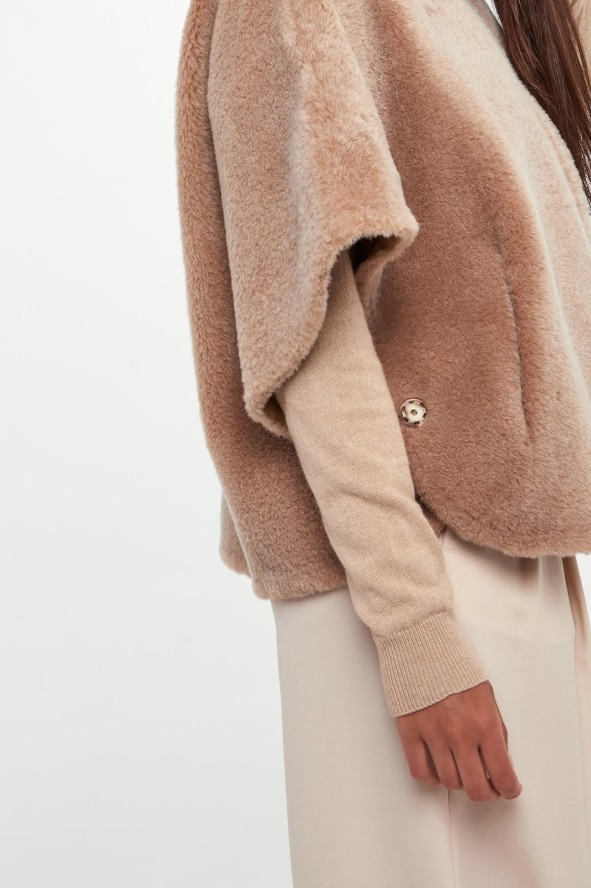 Kamizelka damska dwustronna futrzana PESERICO