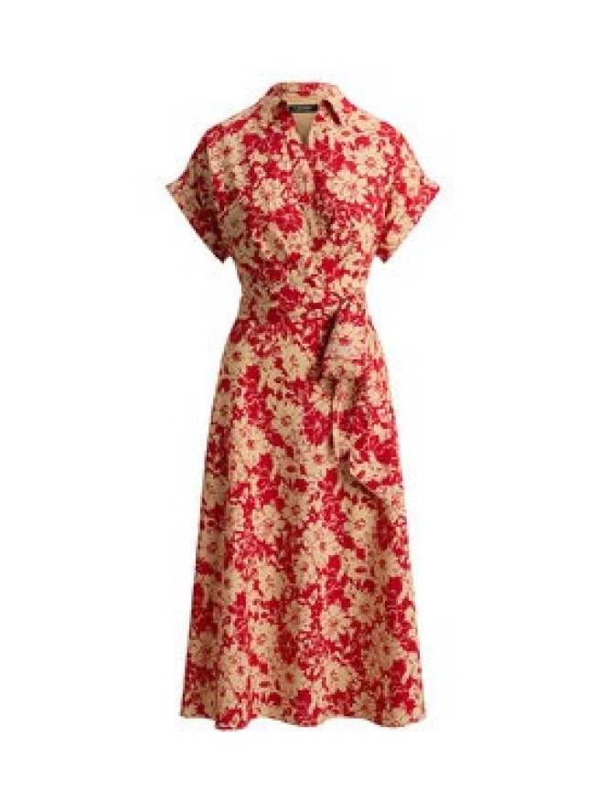 LAUREN RALPH LAUREN Sukienka koszulowa 200P08692001 Czerwony Regular Fit