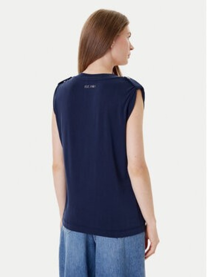 Guess Bluzka W5YP52 KCYW2 Granatowy Regular Fit