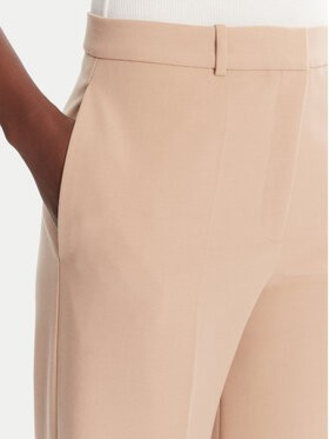 HUGO Spodnie palazzo Hasmina 50545533 Beżowy Regular Fit