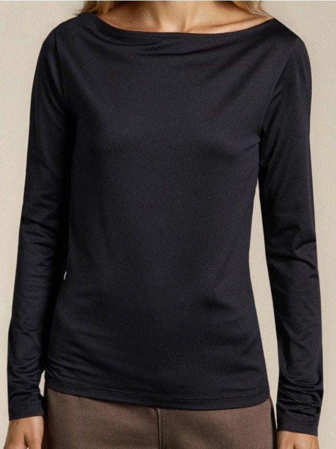Bluzka z długim rękawem - czarny
