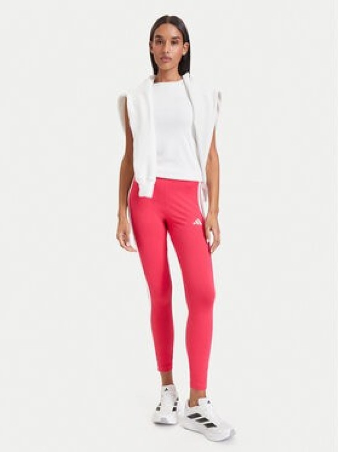 adidas Legginsy Essentials 3-Stripes KT1289 Różowy Slim Fit