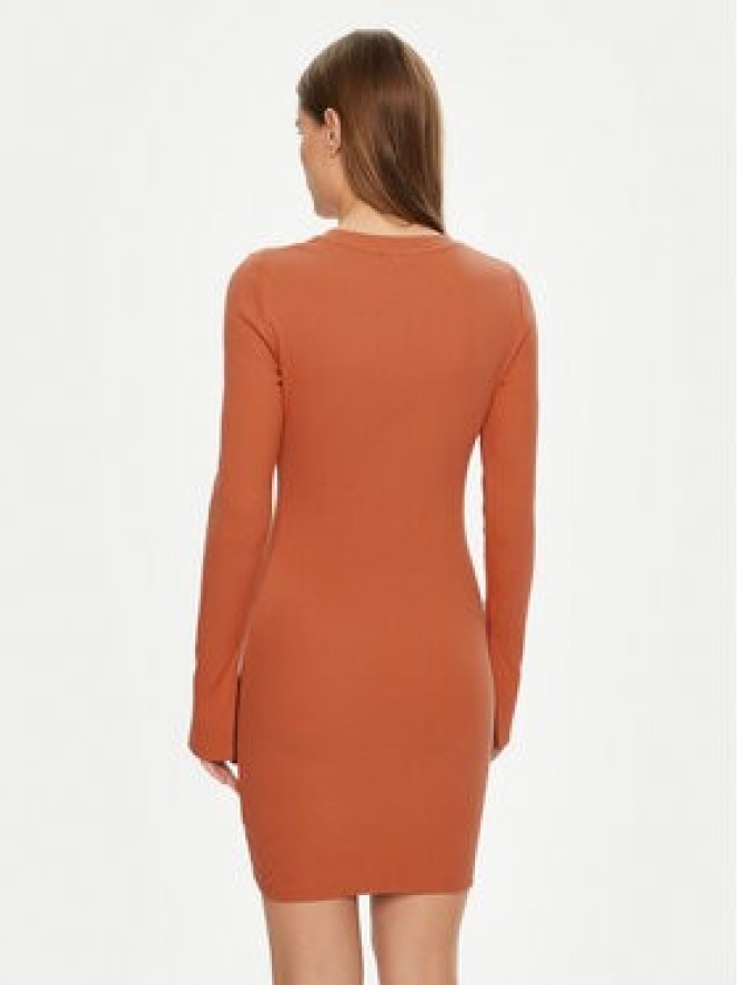 Calvin Klein Jeans Sukienka codzienna J20J225112 Pomarańczowy Slim Fit